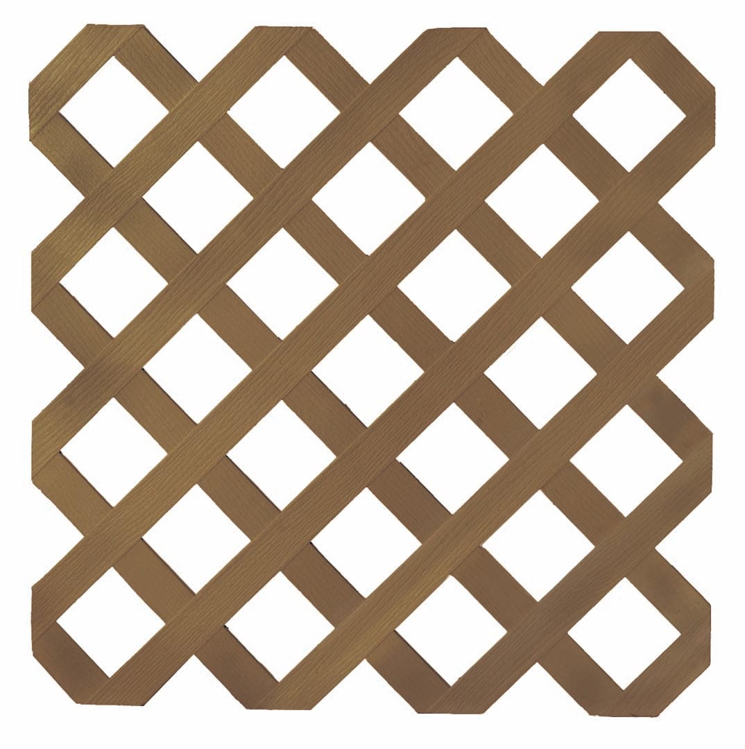 Deckorators Lattice Redwood / 4x8 Deckorators Classic Diamond Lattice