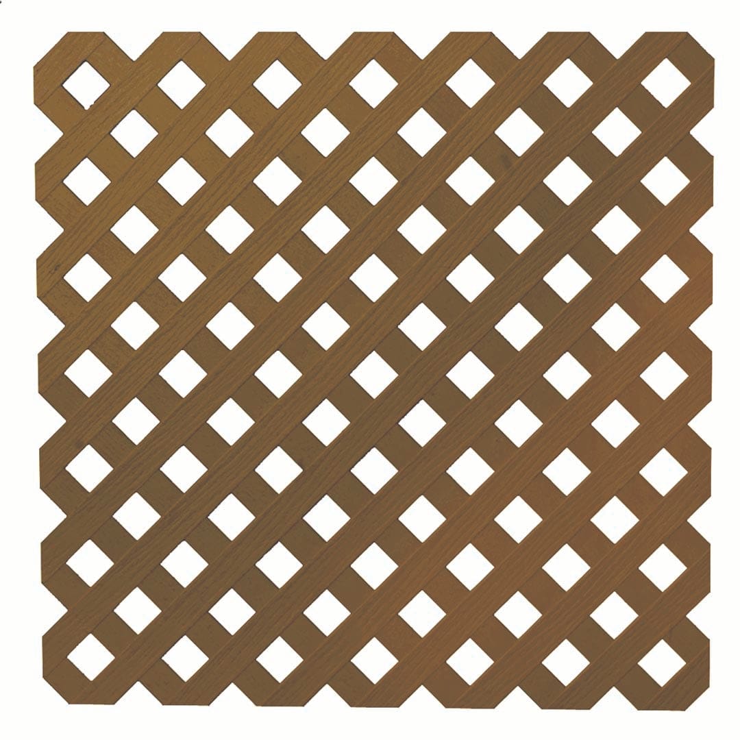 Deckorators Lattice Redwood / 4x8 Deckorators Privacy Diamond Lattice (4x8)