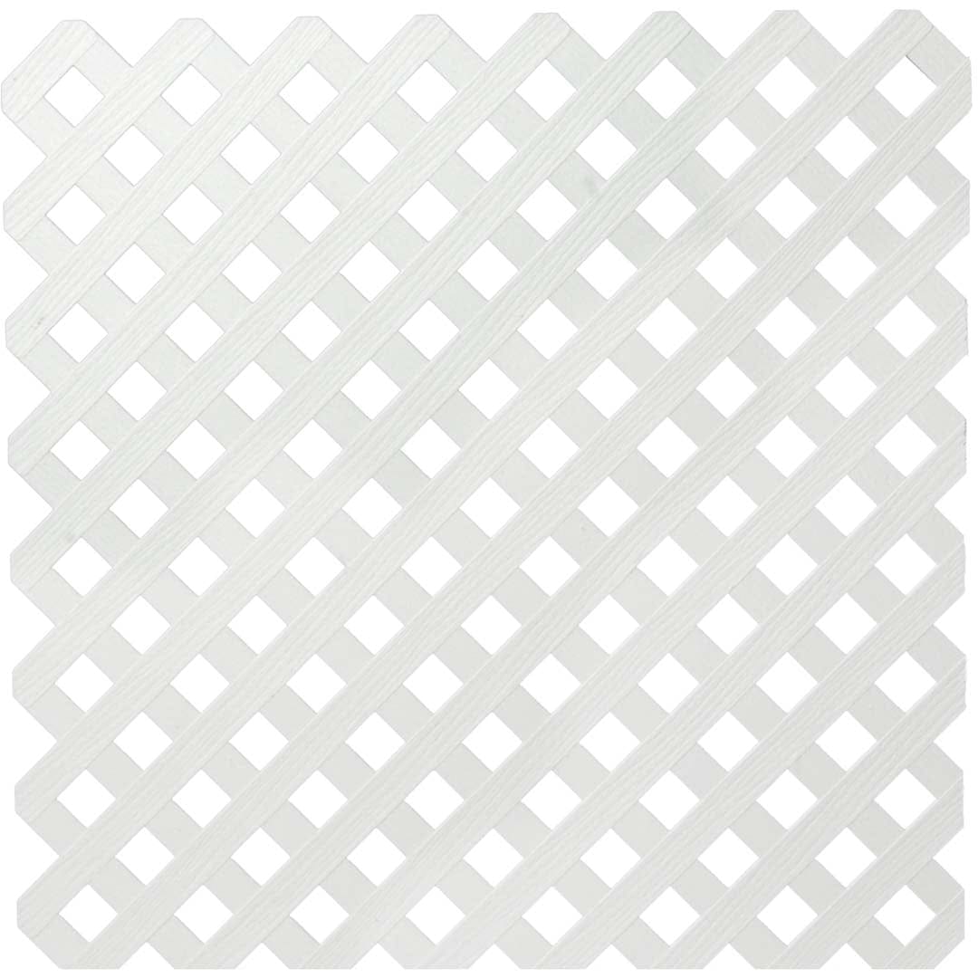 Deckorators Lattice White / 4x8 Deckorators Privacy Diamond Lattice (4x8)