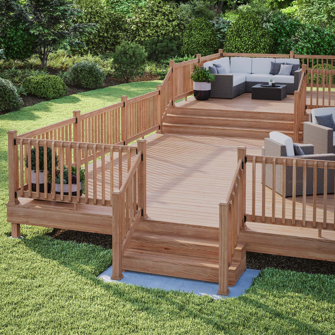 Deckorators Post Cap 4x4 / Cedar Deckorators Hatteras Castine Post Cap