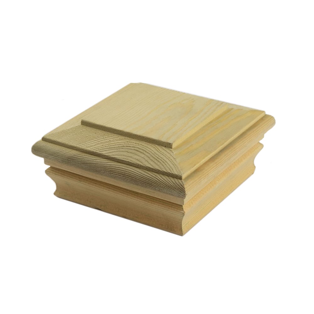 Deckorators Post Cap 4x4 / Cedar Deckorators Hatteras Flat Top Post Cap