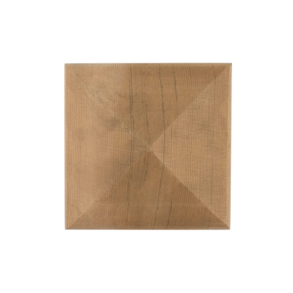 Deckorators Post Cap 4x4 / Cedar Deckorators Hatteras Pyramid Post Cap