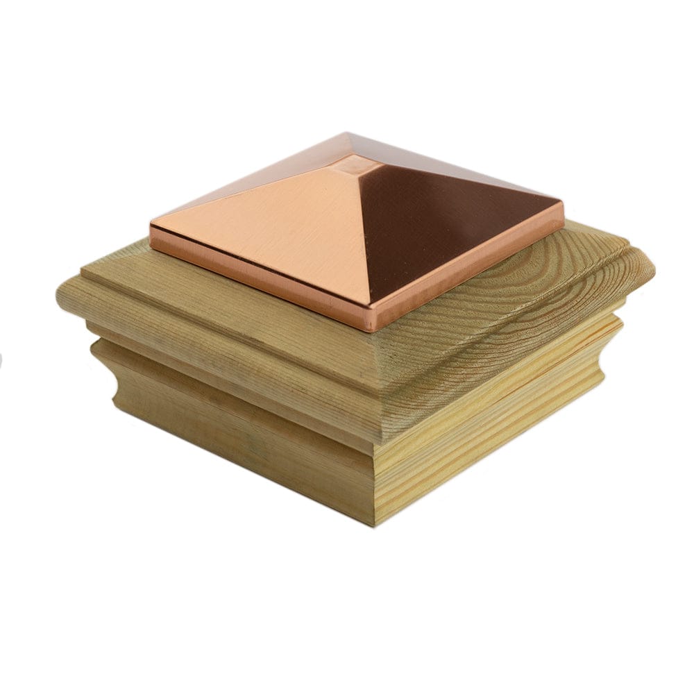 Deckorators Post Cap 4x4 / PT Deckorators Newport Copper High Top Post Cap