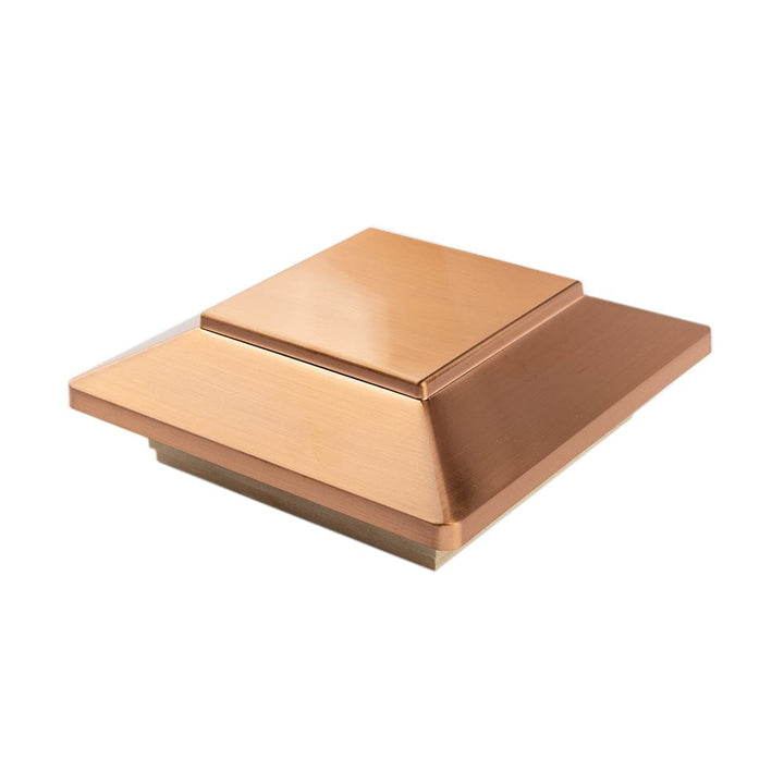 Deckorators Post Cap 6x6 / Cedar Deckorators Victoria Copper Plateau Post Cap