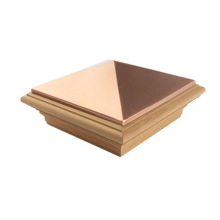 Deckorators Post Cap 8x8 / Cedar / Copper Deckorators Victoria High Point Post Cap