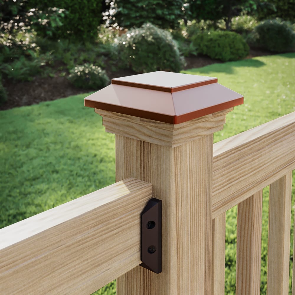 Deckorators Post Cap Deckorators Victoria Copper Plateau Post Cap