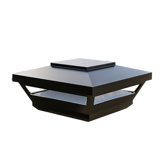 Deckorators Post Cap Light Black / 4x4 to 6x6 Deckorators Omni Low Voltage Post Cap