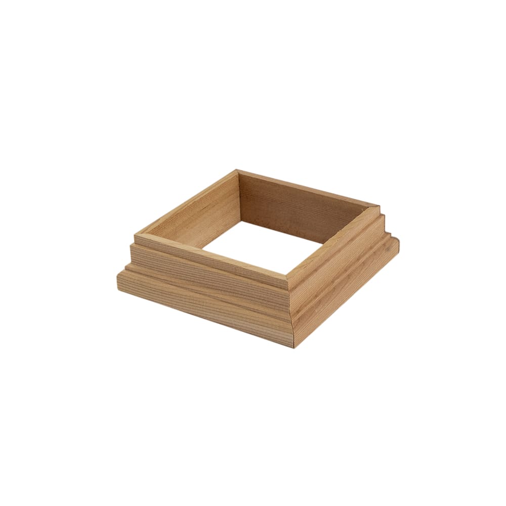 Deckorators Post Trim Cedar Deckorators Traditional Post Base Trim