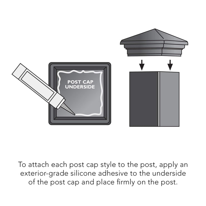 Deckorators Postcover Cap Deckorators Cast Stone Postcover Cap