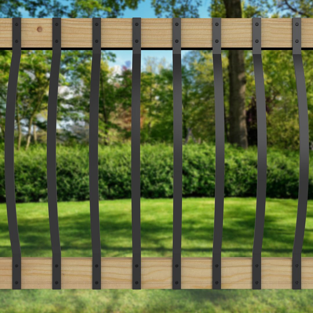 Deckorators Railing Baluster Satin Black / 32-1/4" Deckorators Arc Aluminum Balusters (5-Pack)