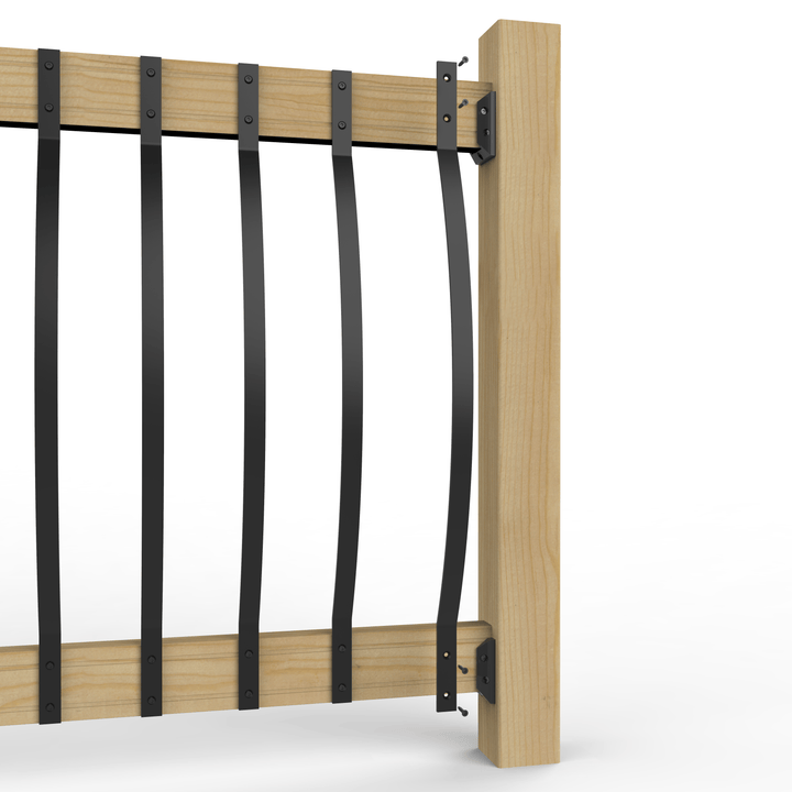 Deckorators Railing Baluster Satin Black / 32-1/4" Deckorators Arc Aluminum Balusters (5-Pack)