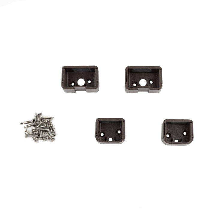 Deckorators Railing Hardware Deckorators ALX Contemporary Top and Bottom Rectangle Rail Brackets