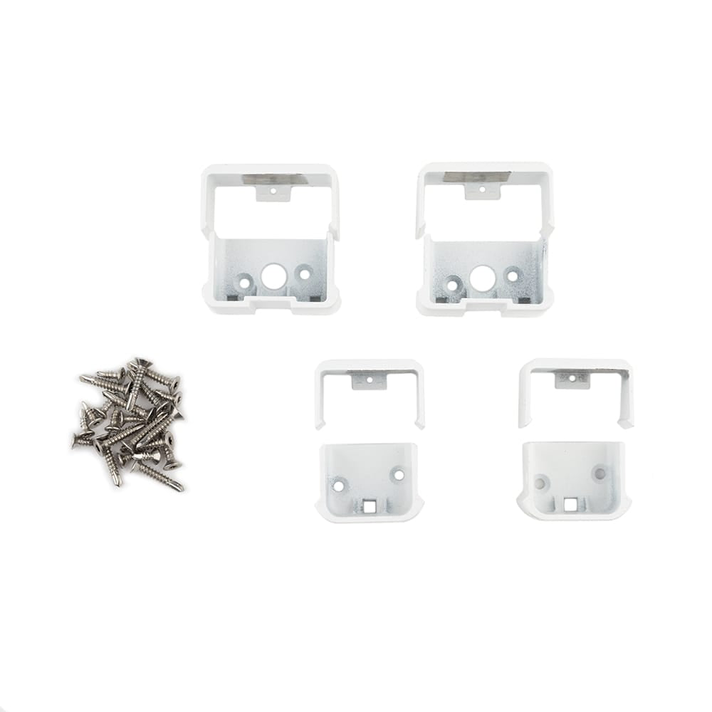 Deckorators Railing Hardware Deckorators ALX Contemporary Top and Bottom Rectangle Rail Brackets