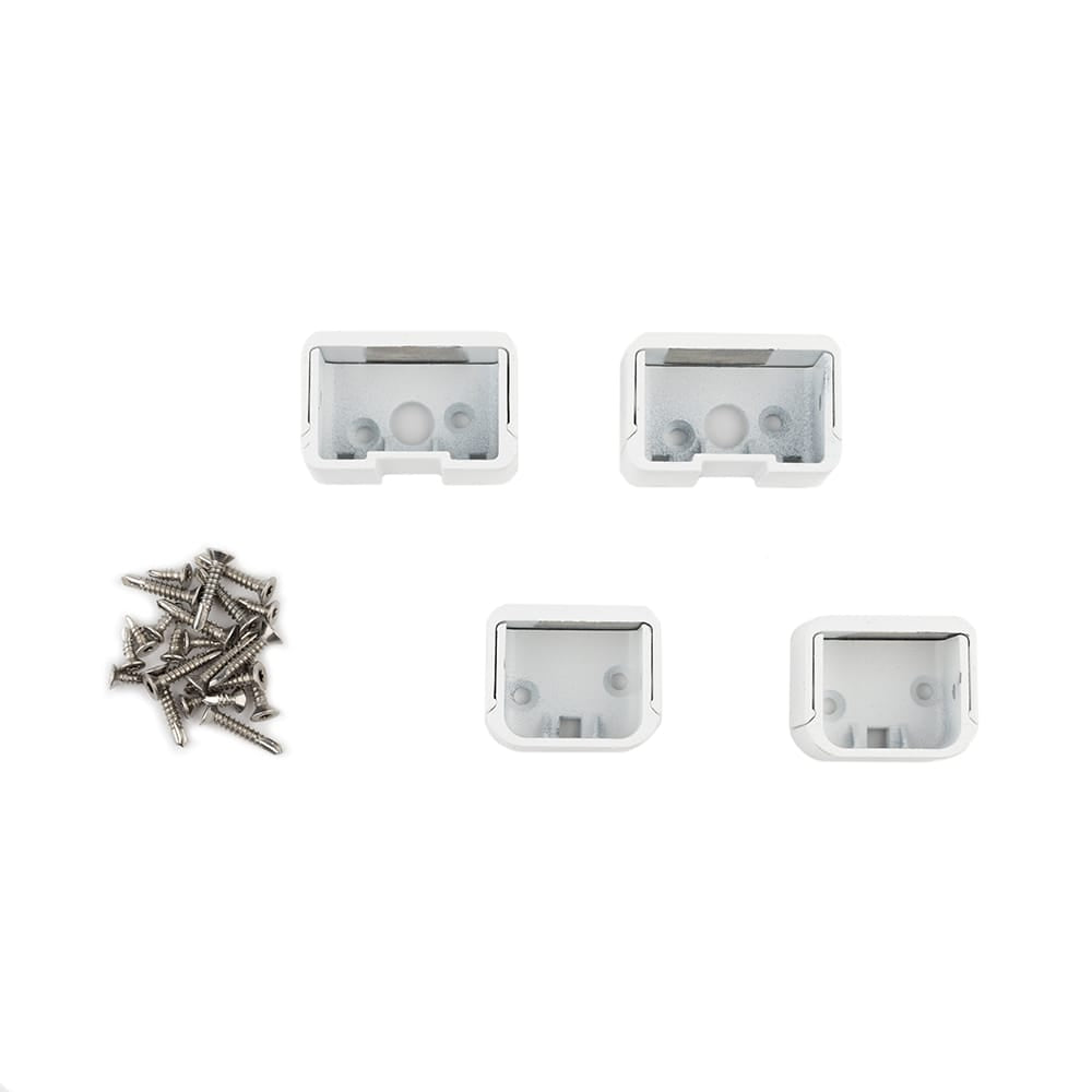 Deckorators Railing Hardware Deckorators ALX Contemporary Top and Bottom Rectangle Rail Brackets