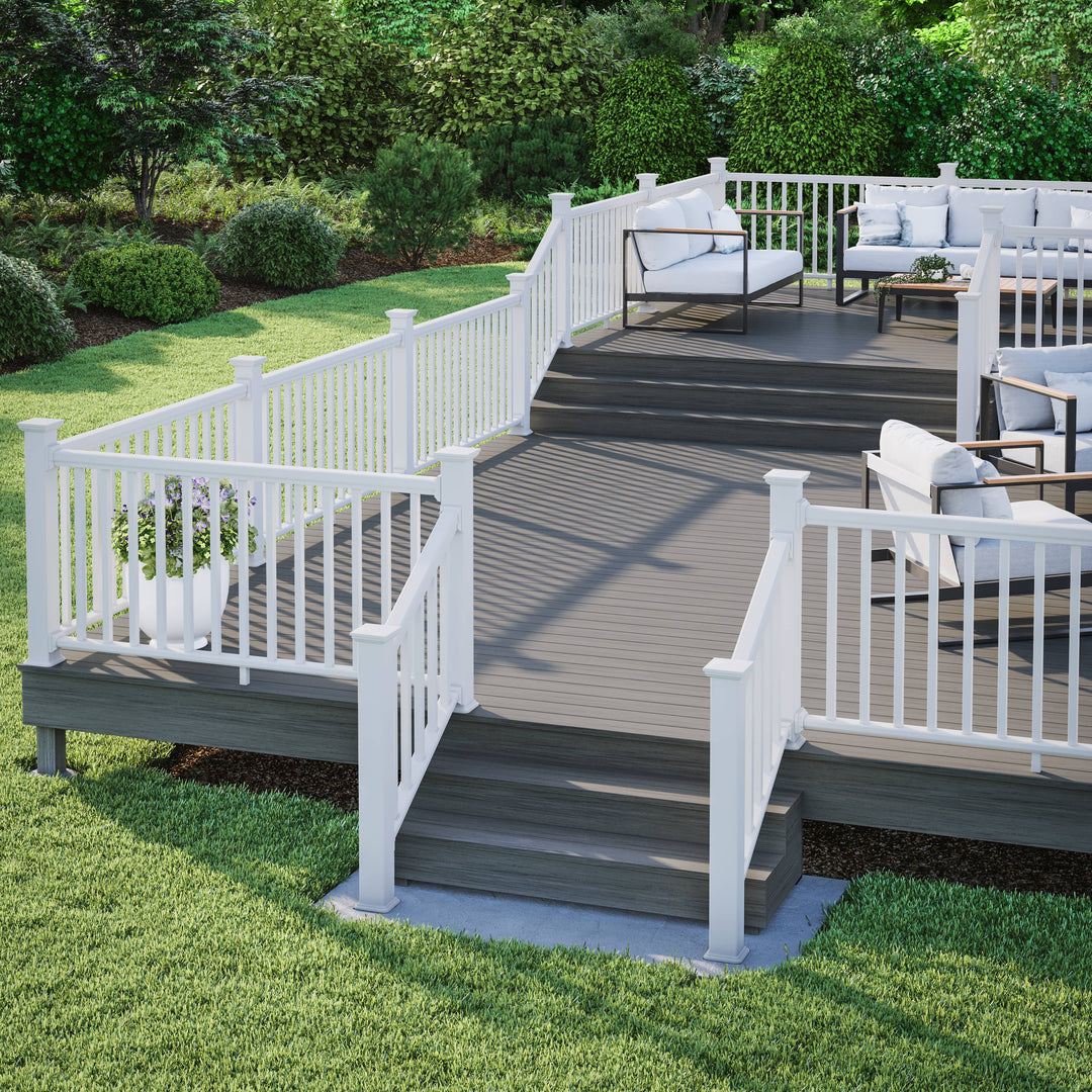 Deckorators Railing Hardware Deckorators Composite Post Cap &amp; Base Trim