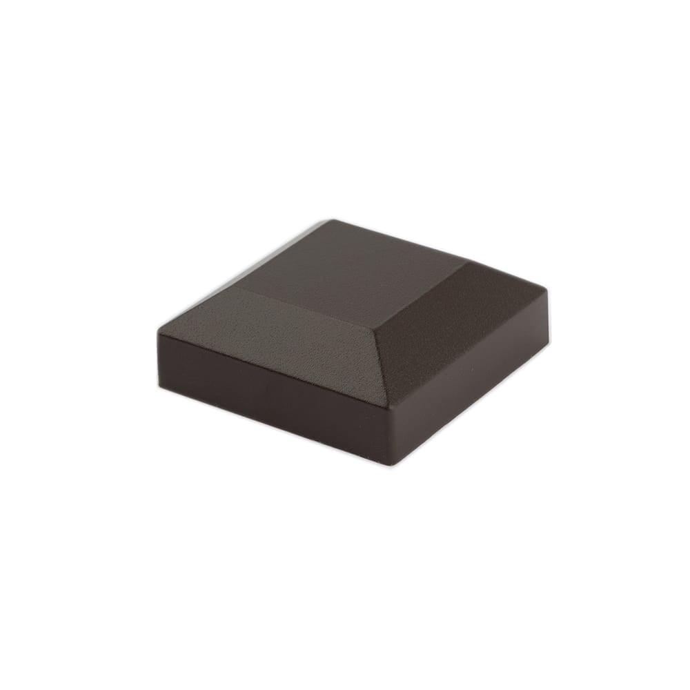 Deckorators Railing Hardware Weathered Brown Deckorators 2-1/2" Aluminum Post Cap