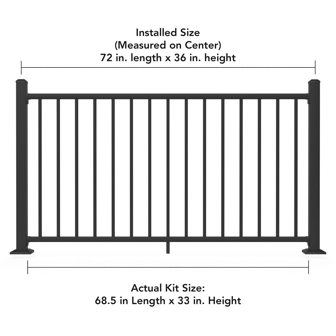 Deckorators Railing Kit Deckorators ALX Contemporary Rectangle Rail Kit