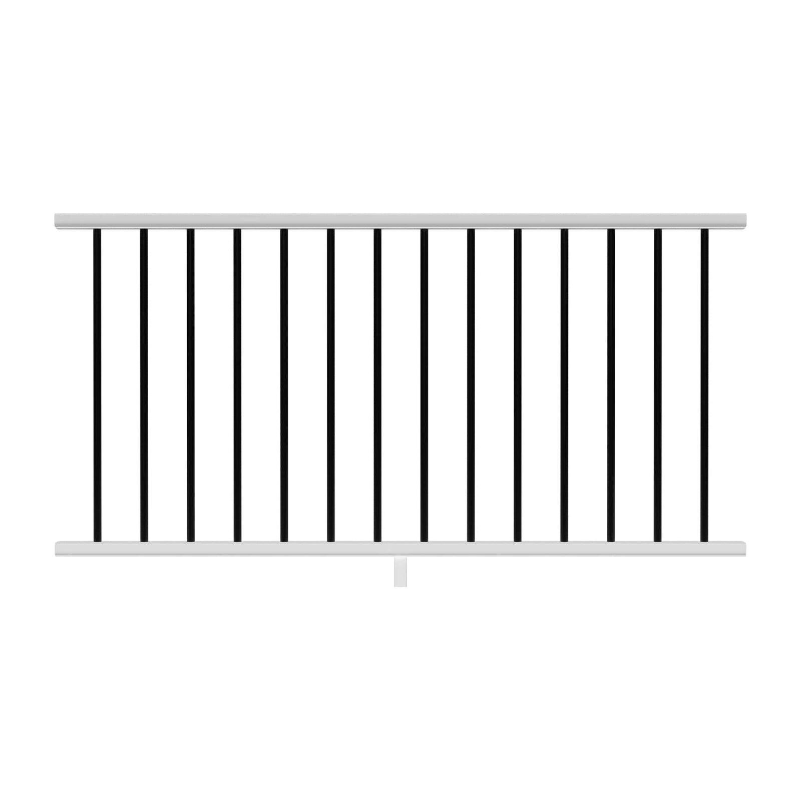 Deckorators Railing Kit Line / 6' / Black Deckorators Composite Round Baluster Rail Kit