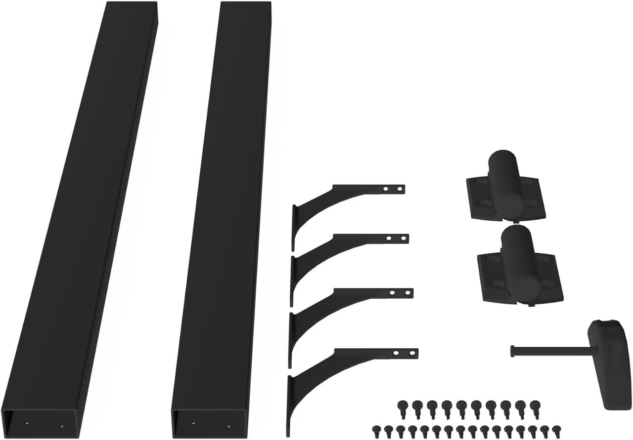 Deckorators Railing Kit Textured Black Deckorators Rapid Rail 36" Side Rail Kit