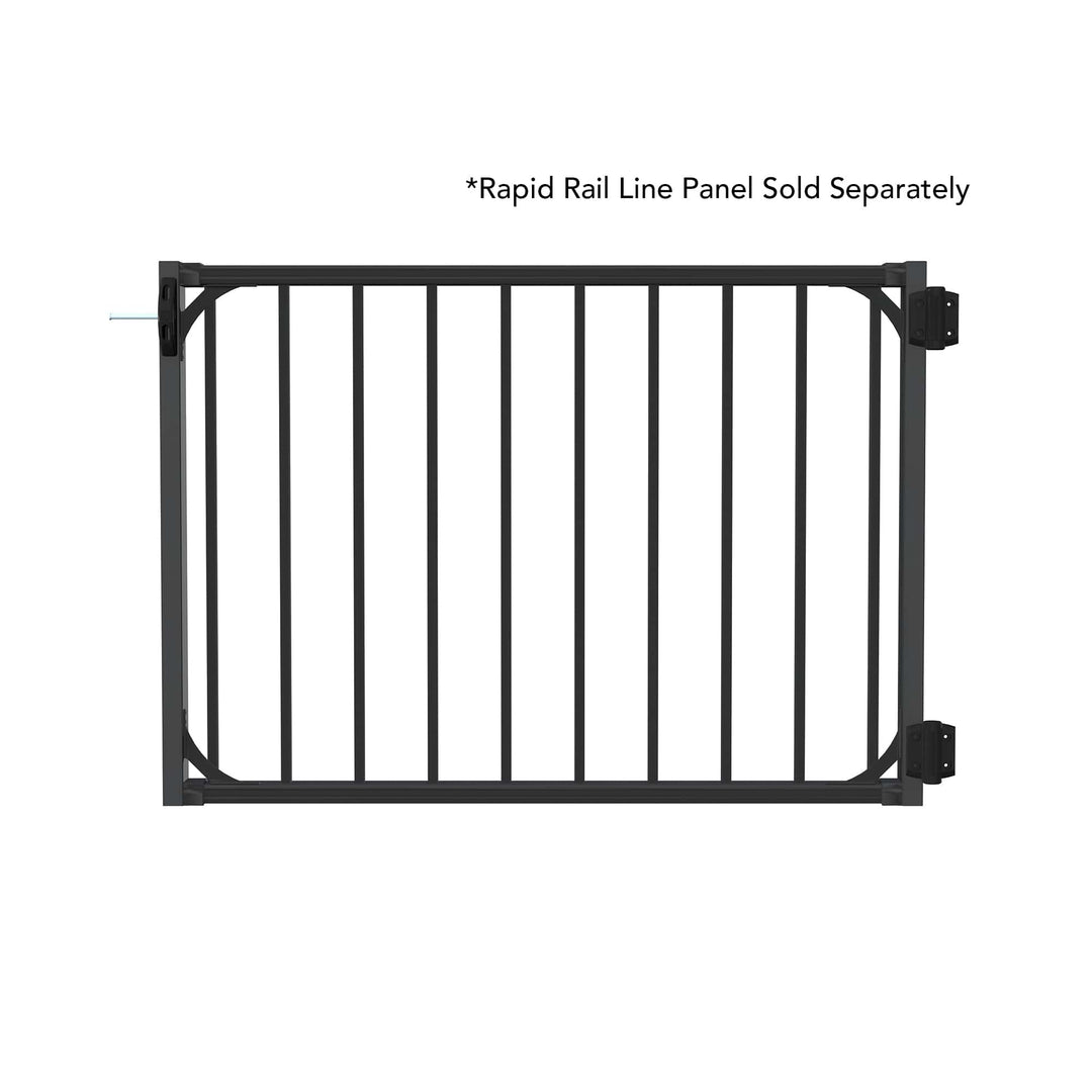 Deckorators Railing Kit Textured Black Deckorators Rapid Rail 36" Side Rail Kit