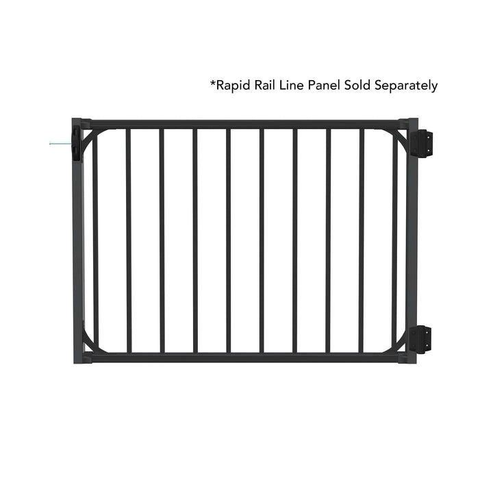 Deckorators Railing Kit Textured Black Deckorators Rapid Rail 36" Side Rail Kit