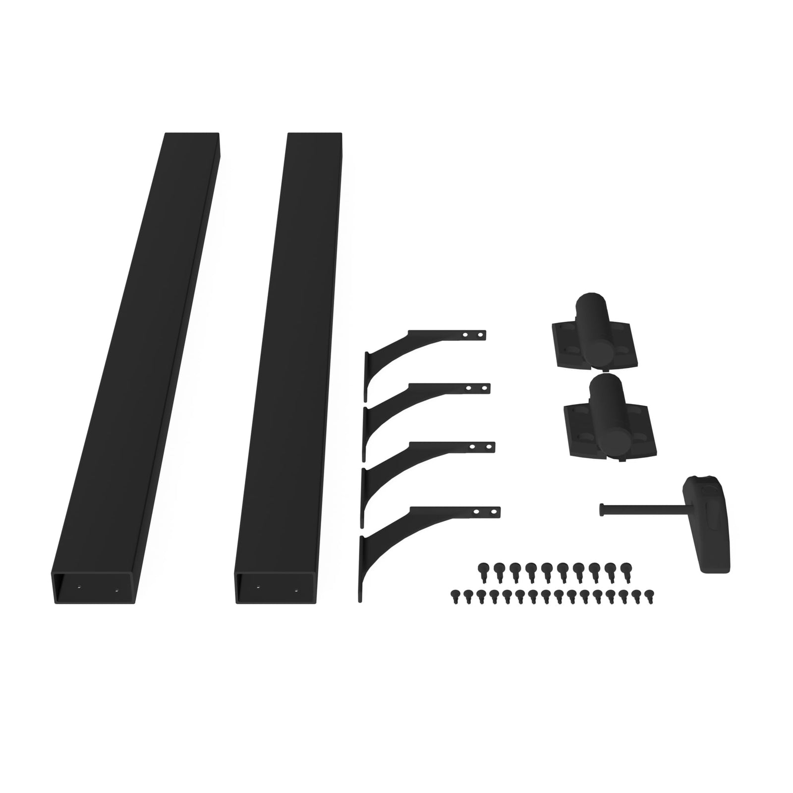Deckorators Railing Kit Textured Black Deckorators Rapid Rail 36" Side Rail Kit