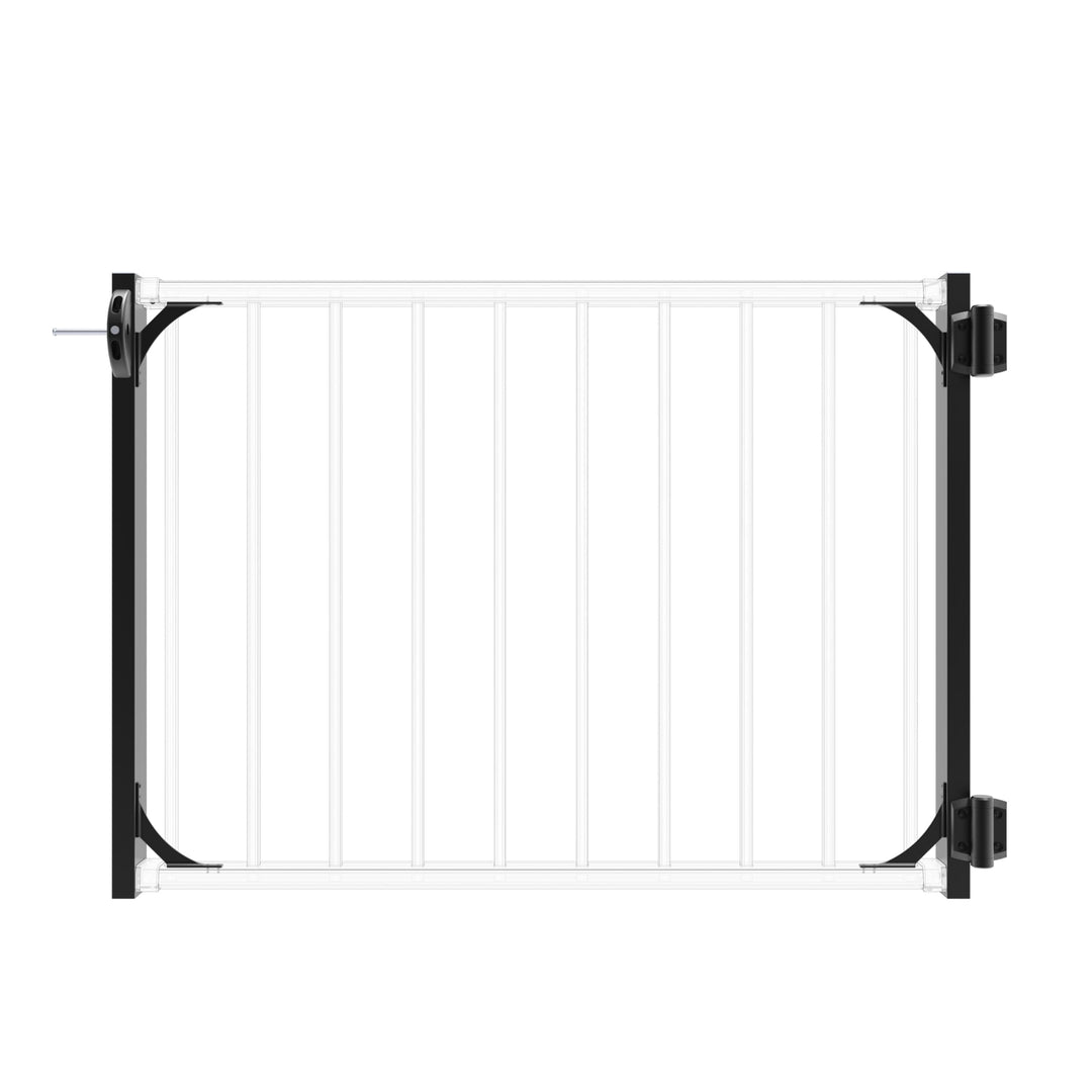 Deckorators Railing Kit Textured Black Deckorators Rapid Rail 36" Side Rail Kit