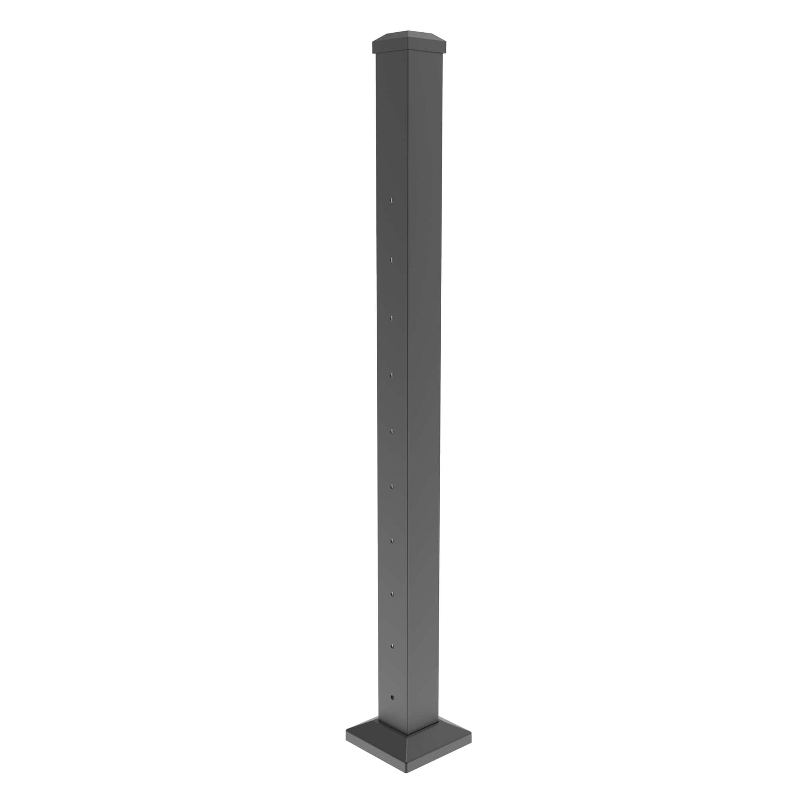 Deckorators Railing Post 39" / Textured Black Deckorators ALX Contemporary Top of Stair Cable Post