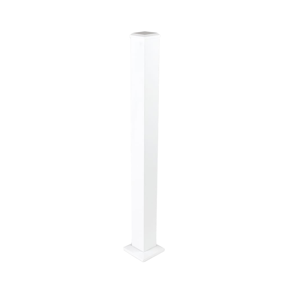 Deckorators Railing Post 49" / Textured White Deckorators ALX Contemporary 4" Post Stair Kit