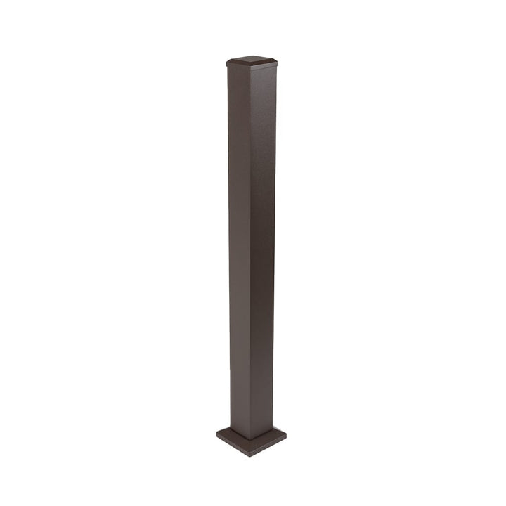 Deckorators Railing Post 49" / Weathered Brown Deckorators ALX Contemporary 4" Post Stair Kit