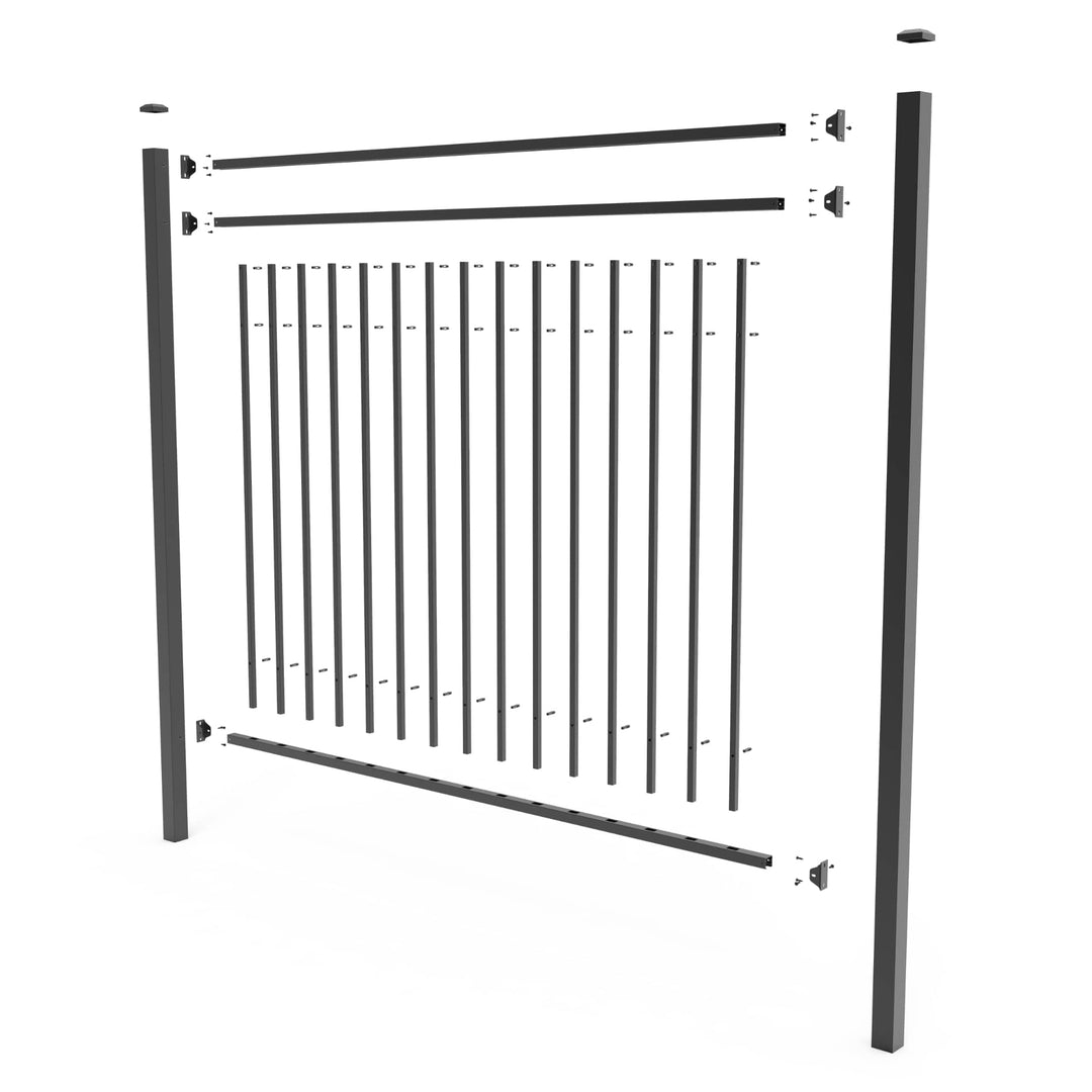 Deckorators Railing Post 84" Deckorators 2" Aluminum Fence Blank Post With Cap