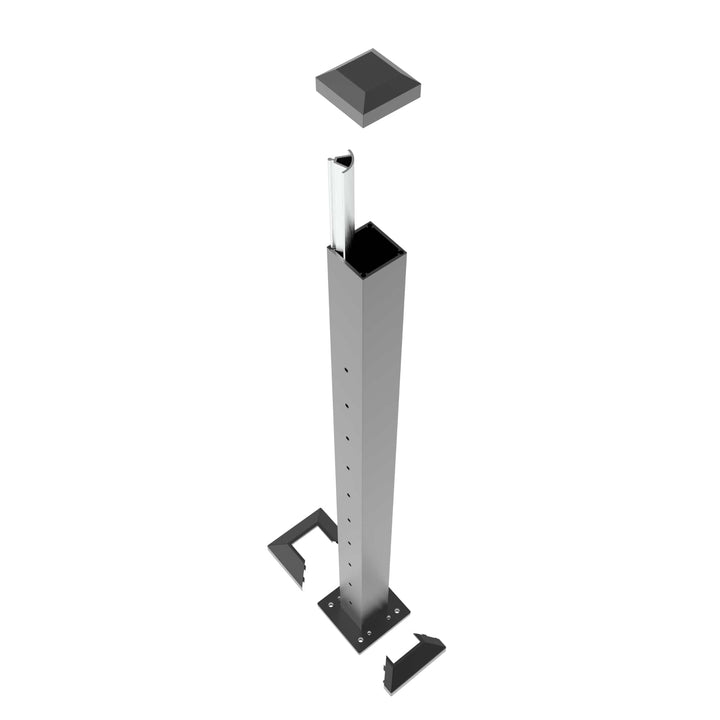 Deckorators Railing Post Deckorators ALX Contemporary Top of Stair Cable Post