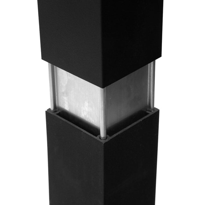Deckorators Railing Post Textured Black Deckorators ALX Contemporary Post Extension