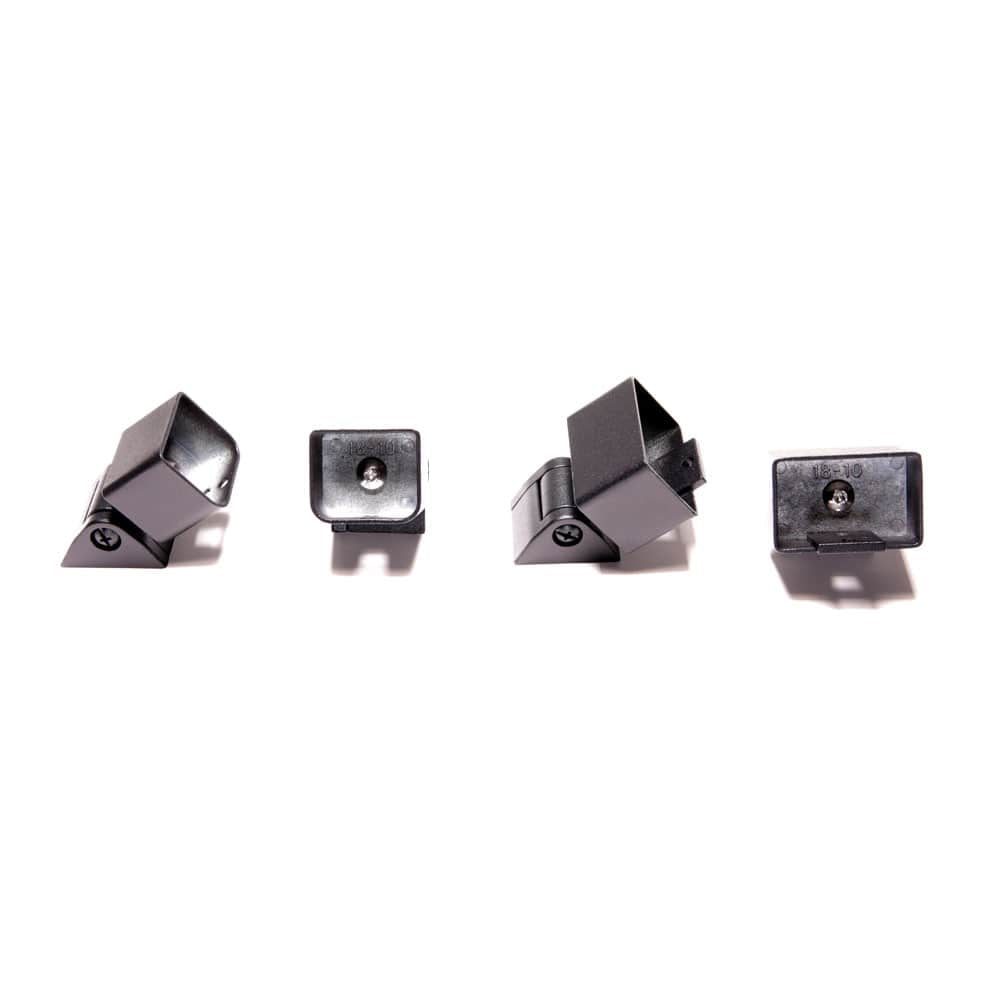 Deckorators Textured Black ALX Contemporary Stair Rail Connector Kit - 2 pack | Deckorators
