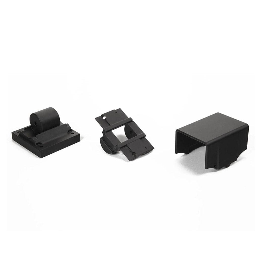 Deckorators Contemorary Continuous Top Rail Brackets in textured black