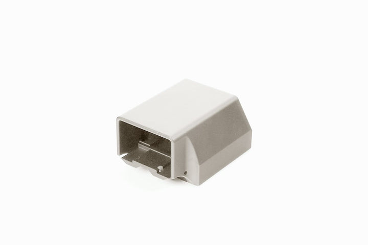 Deckorators Textured White / Level End Deckorators Contemorary Continuous Top Rail Brackets