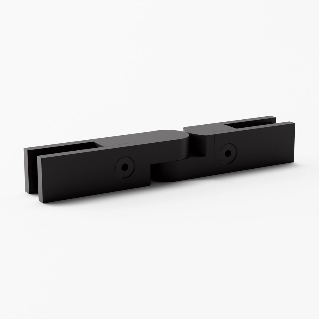 IG Railing adjustable glass connector in matte black