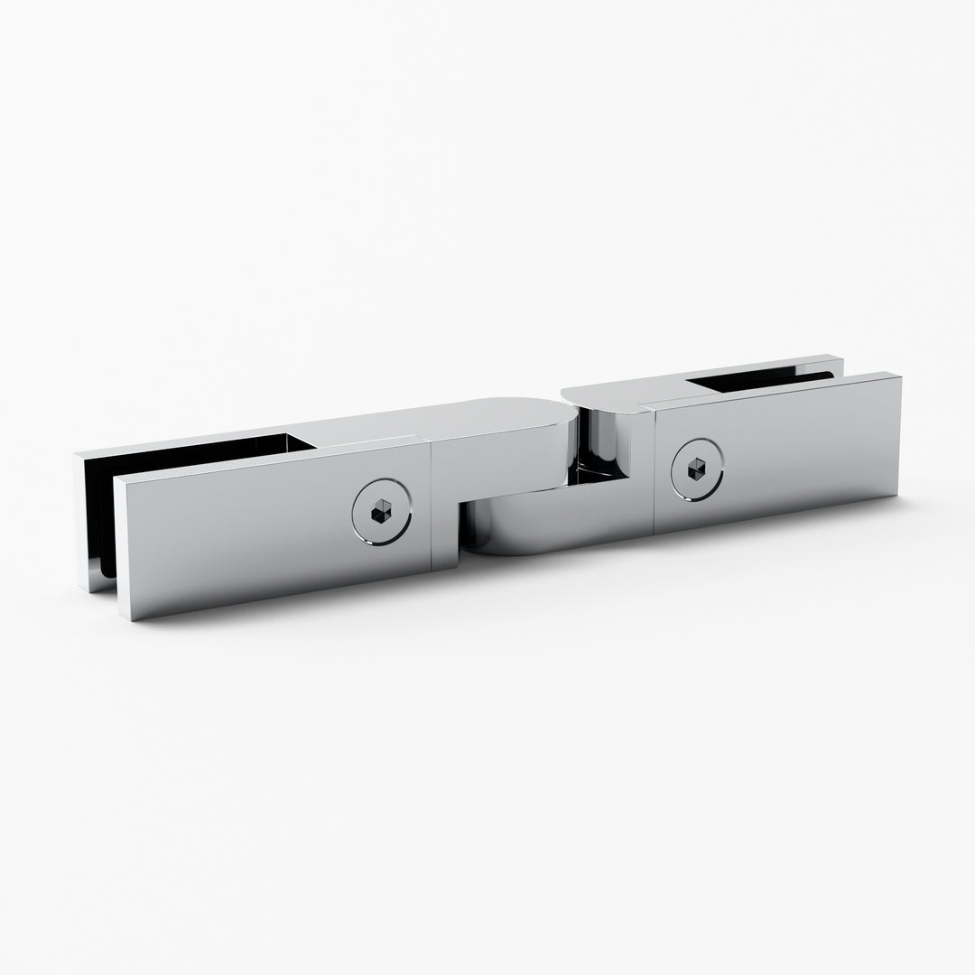 IG Railing adjustable glass connector in polished stainless steel