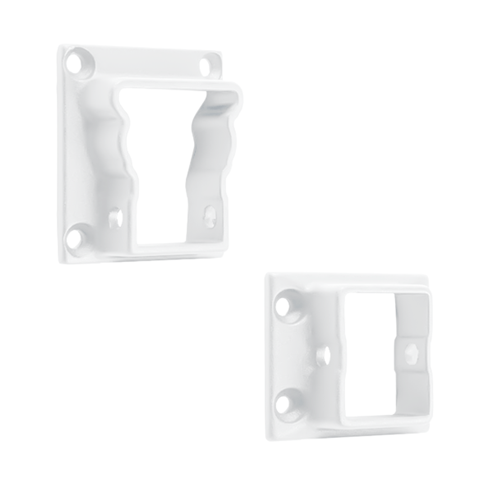 Key-Link Fencing and Railing American Series Bracket Matte White / Level Bracket (2 Top + 2 Bottom) Keylink American Series Additional Bracket Kit