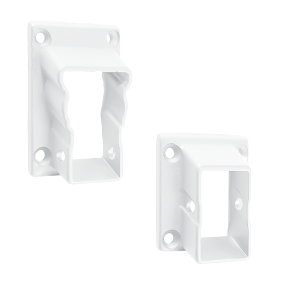 Key-Link Fencing and Railing American Series Bracket Matte White / Stair Bracket (32°-36°)  (2 Top + 2 Bottom) Keylink American Series Additional Bracket Kit