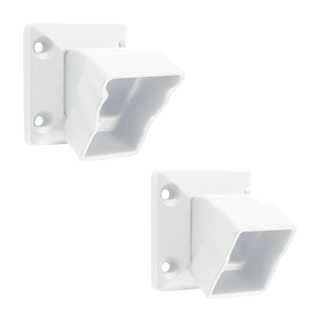 Key-Link Fencing and Railing American Series Bracket Matte White / Vertical Swivel Bracket (0°-30°) (2 Top + 2 Bottom) Keylink American Series Additional Bracket Kit