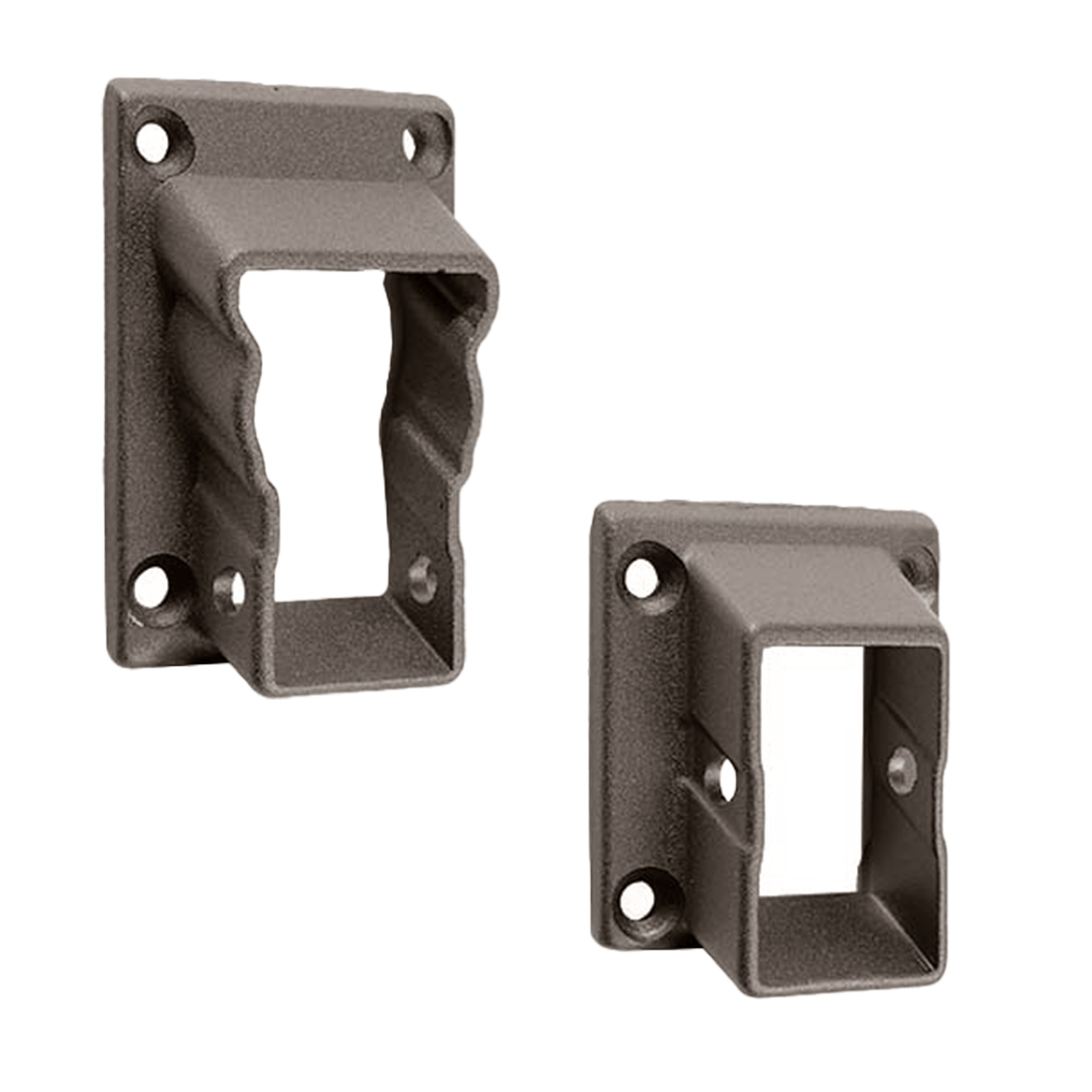 Key-Link Fencing and Railing American Series Bracket Textured Bronze / Stair Bracket (32°-36°)  (2 Top + 2 Bottom) Keylink American Series Additional Bracket Kit