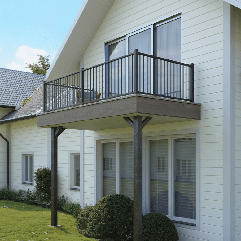 Keylink Railing Aluminum Railing Keylink Discovery Series Aluminum Railing with Square Balusters