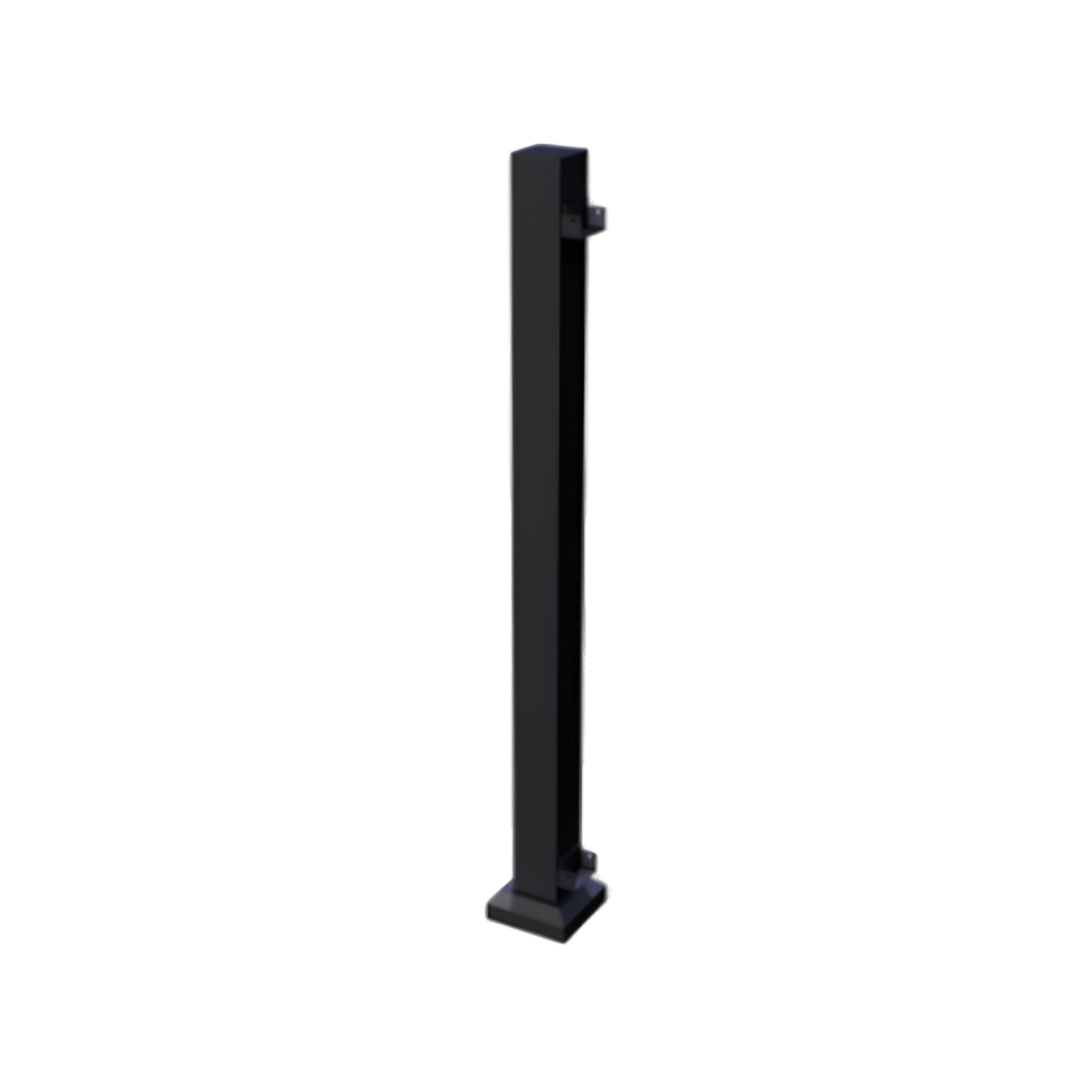 Keylink Railing Aluminum Railing Textured Black / End Post Keylink Discovery Series Surface Mount Aluminum Posts