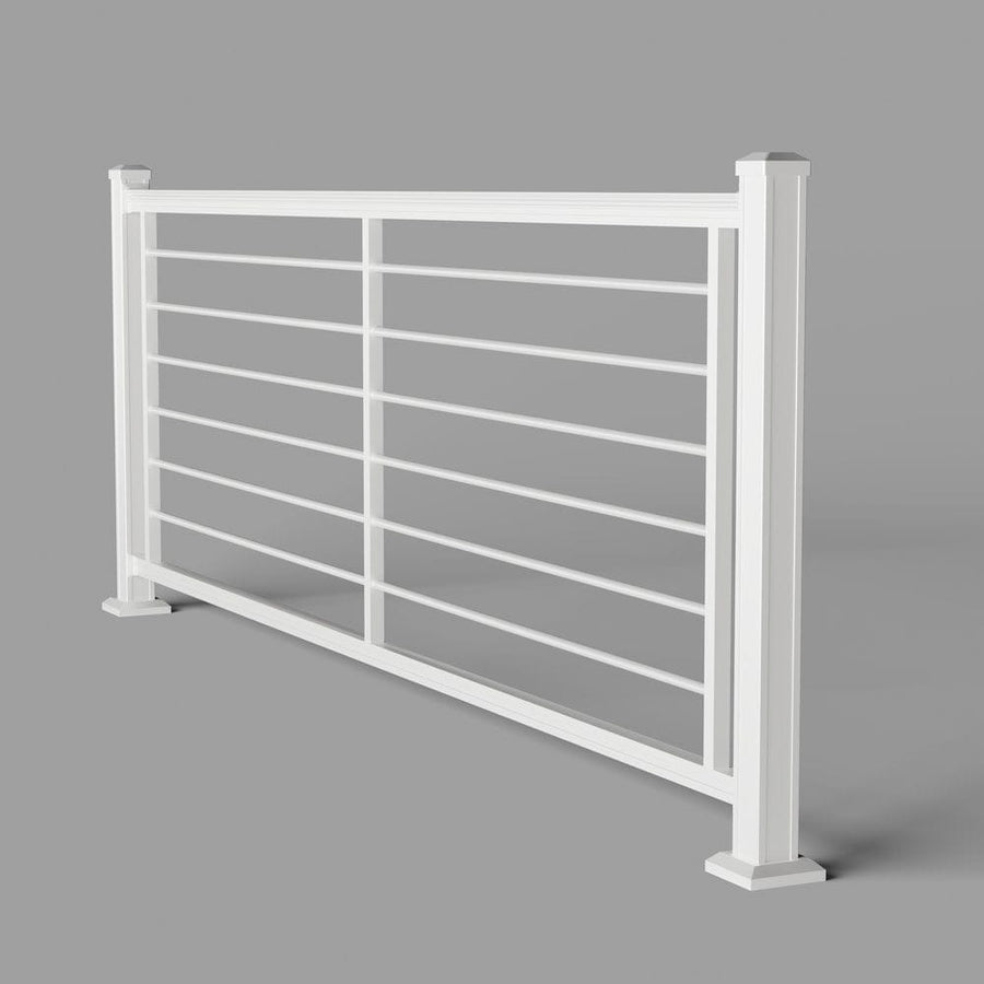 Rod Raling Keylink American Series Horizontal Aluminum Rod Railing – INSO Supply
