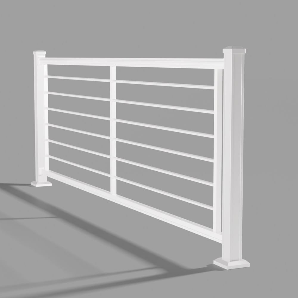 Keylink Aluminum Rod Rail Matte White / 36" / 6&