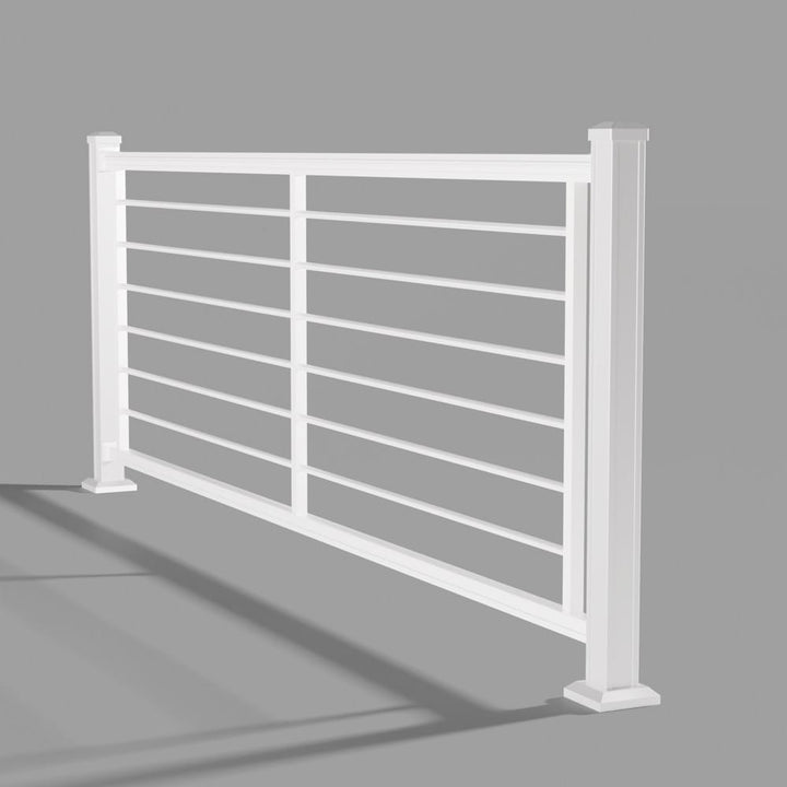 Keylink Aluminum Rod Rail Matte White / 36" / 6&