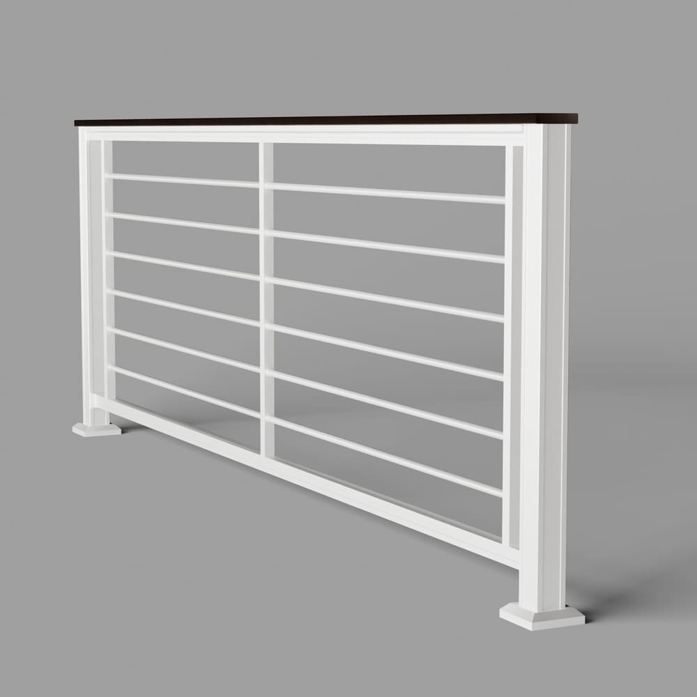 Keylink Aluminum Rod Rail Matte White / 36" / 6&