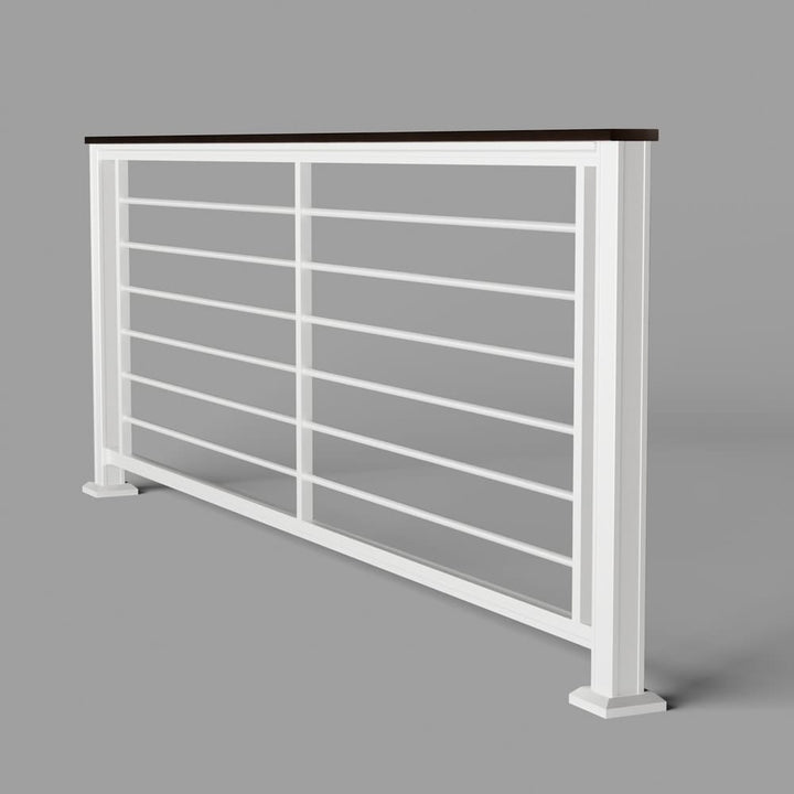 Keylink Aluminum Rod Rail Matte White / 36" / 6&