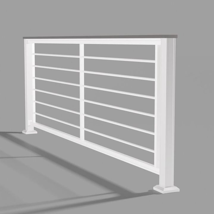 Keylink Aluminum Rod Rail Matte White / 36" / 6&